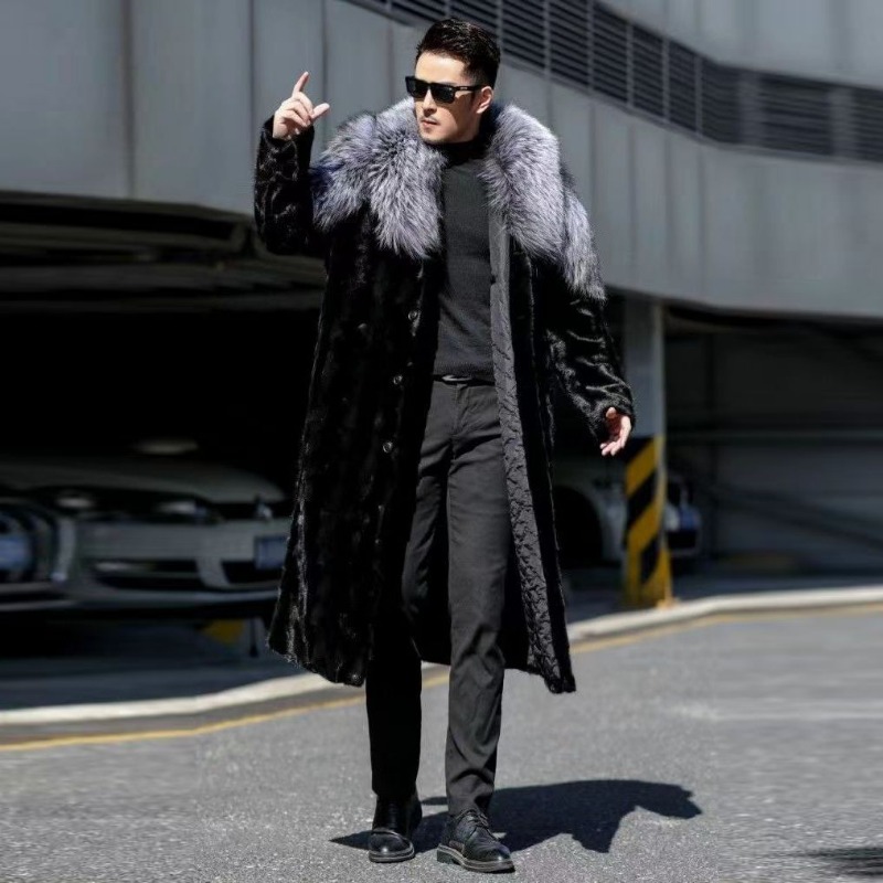 Winter Clothing Brand - Cappotto da uomo in visone finto
