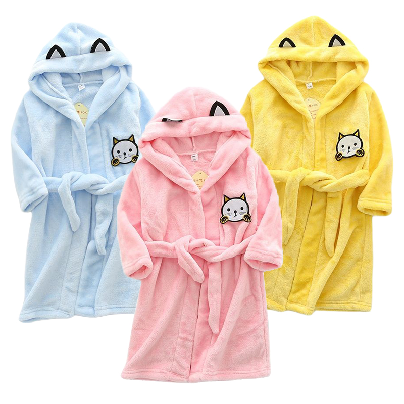Winter Clothing Baby Boy - Bambini Del Fumetto Gatto Vestaglie Nuovo