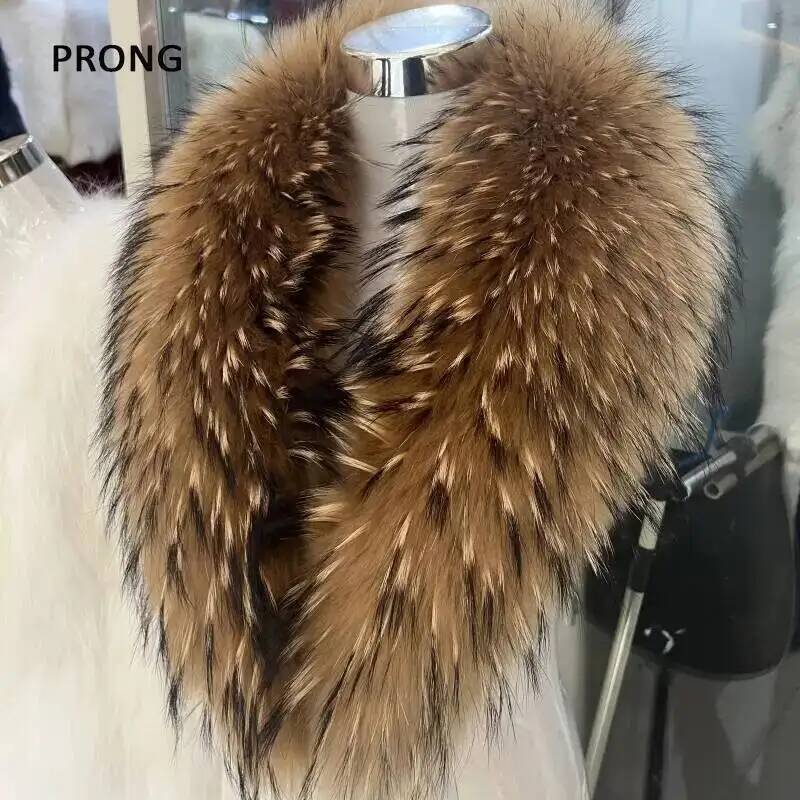 Winter Clothing Design - Collo di pelliccia di procione naturale
