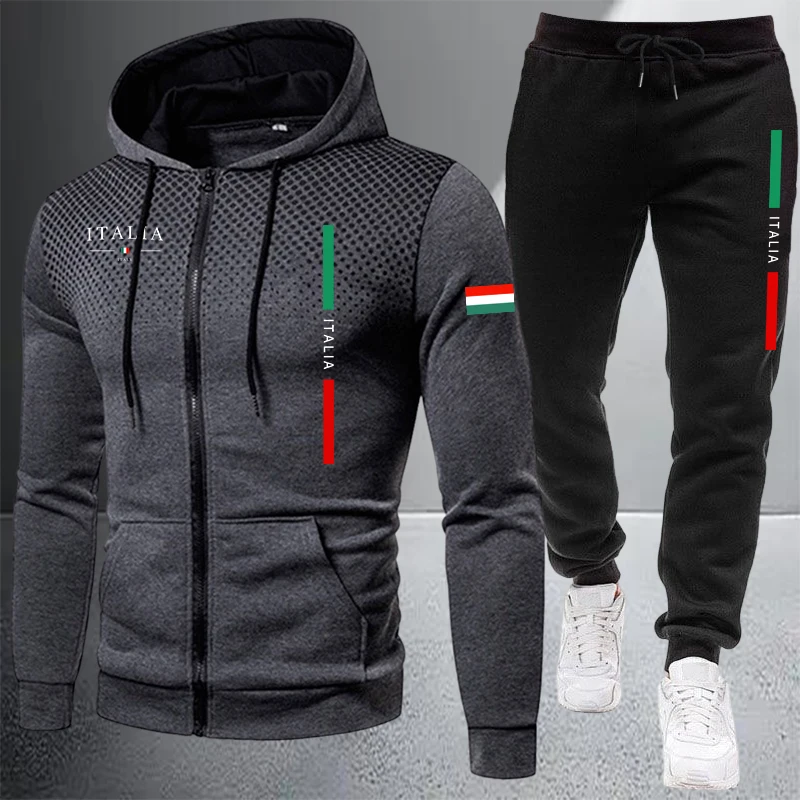 Winter Clothing Design - Tuta da uomo casual con cappuccio