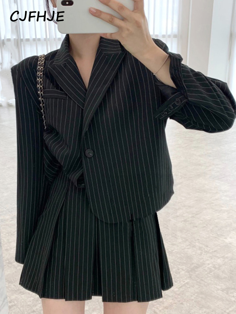 Winter Clothing Color - CJFHJE Fashion Stripe Blazer donna autunno