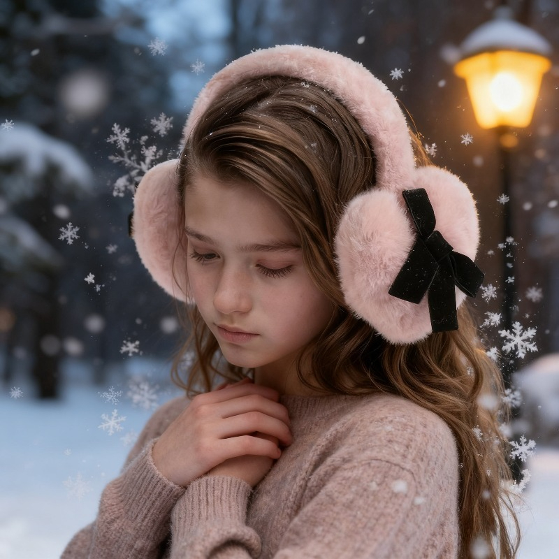 Ear Muff Foldable - 1pc Paraorecchie invernali in tinta unita
