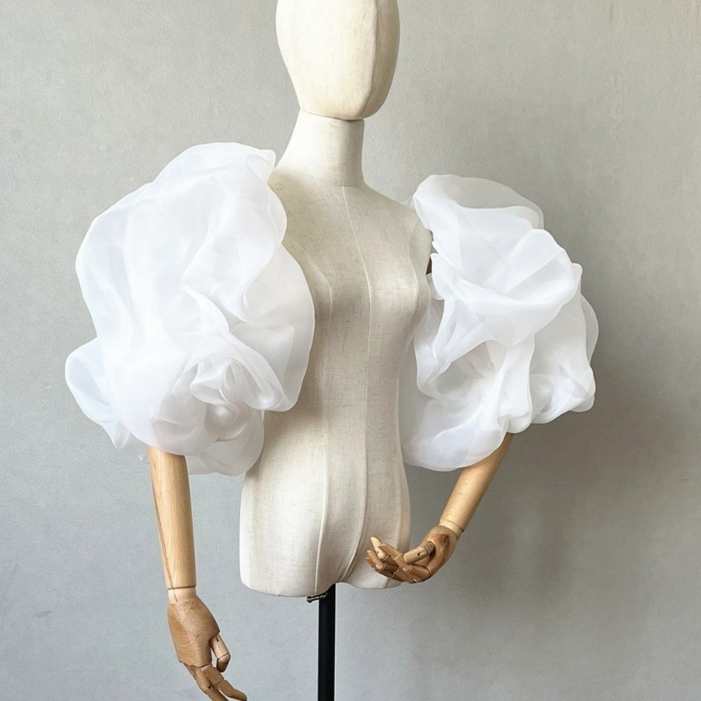 Winter Clothing Ladies - Eleganti Maniche Imbottite da Sposa in