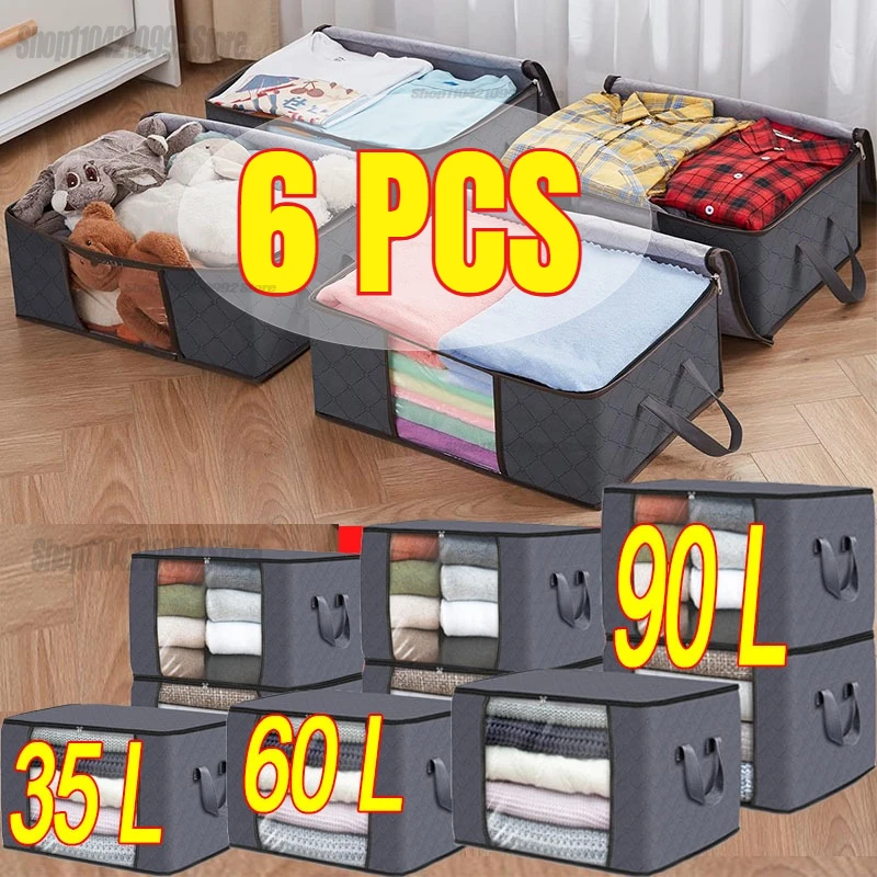 Winter Clothing Storage - Grande borsa portaoggetti pieghevole Vestiti Valigie