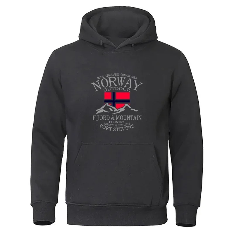 Winter Clothing Norway - Felpa con cappuccio a maniche lunghe