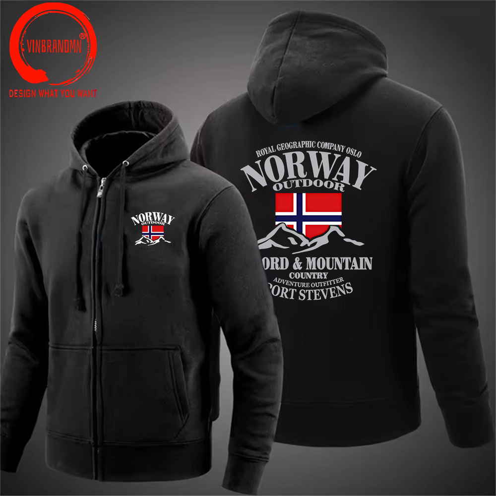 Winter Clothing Norway - Felpe con cappuccio Norvegia Fjord Fashion