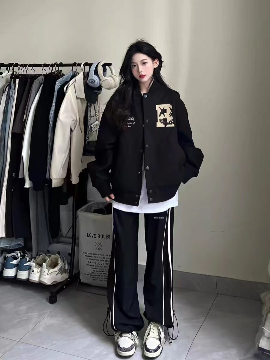 Winter Clothing Trends 2025 Women'S - Giacca da baseball da donna con