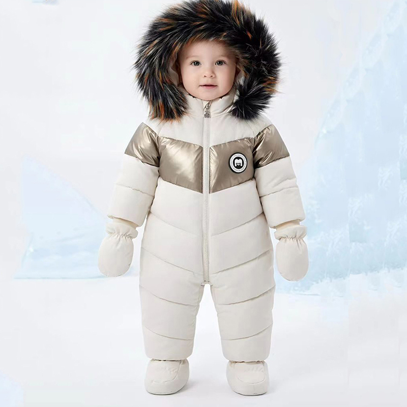 Winter Clothing Baby Boy - Tutina Invernale per Neonati con Guanti,