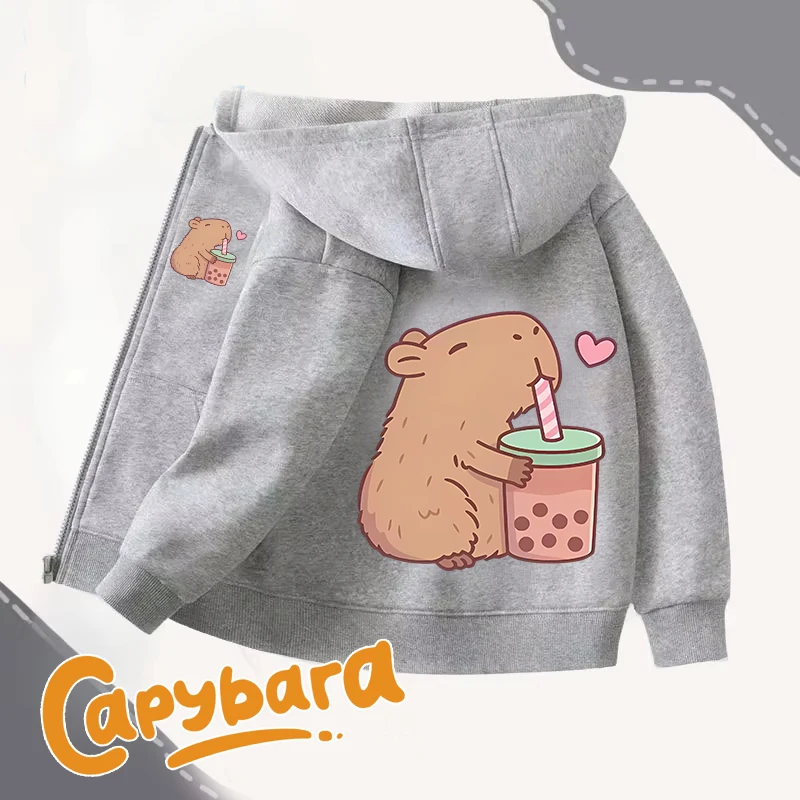 Winter Clothing Boys - Capybara Felpe con cerniera Cappotti Ragazza