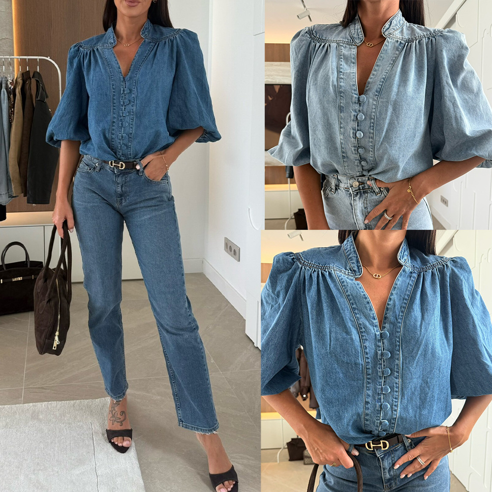 Camicette Camicia di jeans da  - Y2K Winter Clothing recensione e prezzo