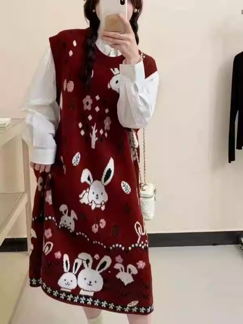 Abito gilet maglione pigro car - Winter Clothing Trends 2025 Women'S recensione e prezzo
