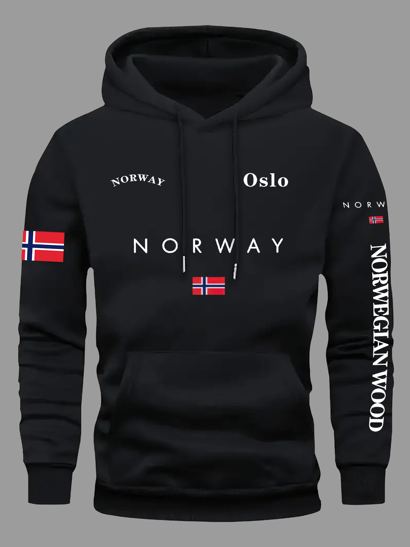 Felpe con Cappuccio Bandiera N - Winter Clothing Norway recensione e prezzo