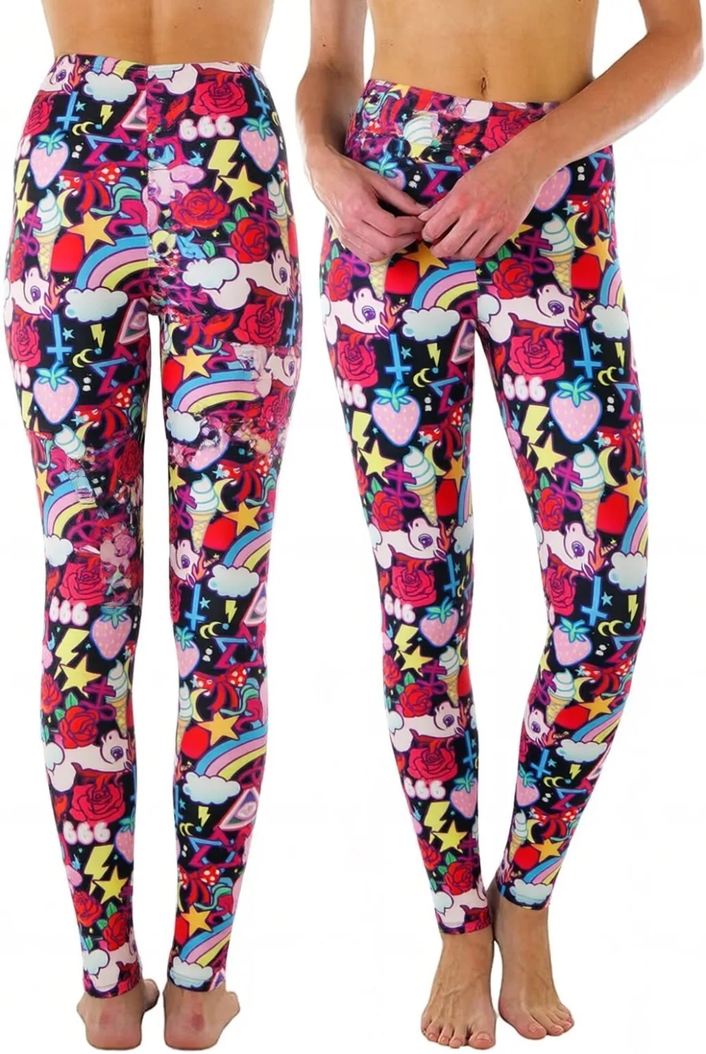 Leggings da donna con stampa a - Winter Yoga Clothing recensione e prezzo